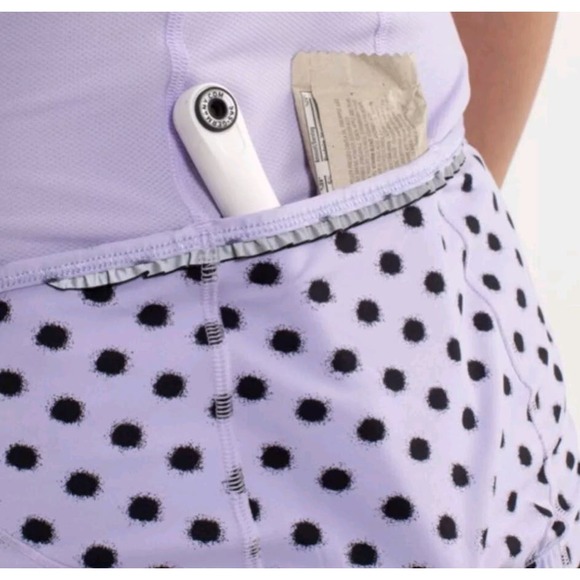 Lululemon 10 Womens Velo Vixen Sleeveless Jersey High Noon Dot Lilac / Black Top - Picture 8 of 16